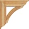 Ekena Millwork Thorton Traditional Rough Sawn Bracket w/ Offset Brace, Western Red Cedar, 8"W x 28"D x 28"H BKT0806X28X28THR01RWR - alternate 2